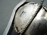 Bruce Wood Vintage Native American Navajo Sterling Silver Bracelet-Nativo Arts