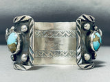 Buffalo Power Native American Turquoise Sterling Silver Bracelet-Nativo Arts