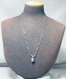 Charles Loloma Vintage Native American Hopi Turquoise Sterling Silver Necklace-Nativo Arts