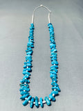 Chunky Dunky Turquoise Vintage Navajo Native American Necklace-Nativo Arts