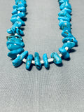 Chunky Dunky Turquoise Vintage Navajo Native American Necklace-Nativo Arts