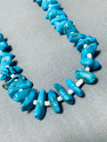 Chunky Dunky Turquoise Vintage Navajo Native American Necklace-Nativo Arts