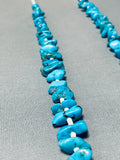Chunky Dunky Turquoise Vintage Navajo Native American Necklace-Nativo Arts