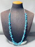 Chunky Dunky Turquoise Vintage Navajo Native American Necklace-Nativo Arts