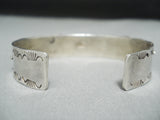 Chunky Turquosie Snake Vintage Native American Zuni Sterling Silver Bracelet-Nativo Arts