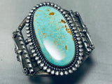 Colossal Vintage Native American Navajo Royston Turquoise Sterling Silver Bracelet-Nativo Arts