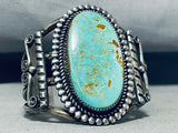 Colossal Vintage Native American Navajo Royston Turquoise Sterling Silver Bracelet-Nativo Arts