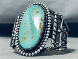 Colossal Vintage Native American Navajo Royston Turquoise Sterling Silver Bracelet-Nativo Arts