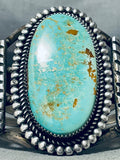 Colossal Vintage Native American Navajo Royston Turquoise Sterling Silver Bracelet-Nativo Arts