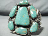 Colossal Vintage Native American Navajo Royston Turquoise Sterling Silver Bracelet-Nativo Arts