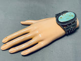 Colossal Vintage Native American Navajo Royston Turquoise Sterling Silver Bracelet-Nativo Arts