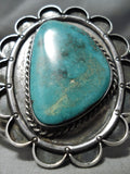 Colossal Vintage Native American Navajo Royston Turquoise Sterling Silver Bracelet Old-Nativo Arts