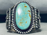 Colossal Vintage Native American Navajo Royston Turquoise Sterling Silver Bracelet-Nativo Arts