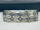 Custom Vintage Native American Navajo Sterling Silver Bracelet-Nativo Arts