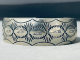 Custom Vintage Native American Navajo Sterling Silver Bracelet-Nativo Arts