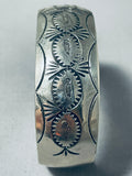 Custom Vintage Native American Navajo Sterling Silver Bracelet-Nativo Arts