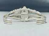 Dazzling Native American Navajo Old Kingman Turquoise Sterling Silver Bracelet-Nativo Arts