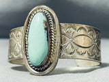Dazzling Vintage Native American Navajo Green Turquoise Sterling Silver Bracelet-Nativo Arts