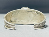 Dazzling Vintage Native American Navajo Morenci Turquoise Sterling Silver Bracelet-Nativo Arts