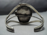 Deep Vivid Blue Turquoise Vintage Native American Jewelry Navajo Sterling Silver Bracelet-Nativo Arts