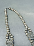 Detailed Vintage Navajo/ Native American Hopi Sterling Silver Squash Blossom Necklace-Nativo Arts