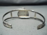 Dramatic Vintage Native American Navajo Royston Turquoise Sterling Silver Bracelet Old-Nativo Arts