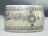 Dramatic Vintage Native American Navajo Sterling Silver Bracelet-Nativo Arts