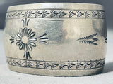 Dramatic Vintage Native American Navajo Sterling Silver Bracelet-Nativo Arts