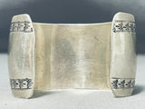 Dramatic Vintage Native American Navajo Sterling Silver Bracelet-Nativo Arts