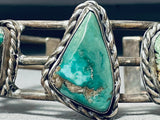 Early Authentic Vintage Native American Navajo Royston Turquoise Sterling Silver Bracelet-Nativo Arts