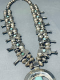 Early Hand Tooled Vintage Native American Navajo Sterling Silver Squash Blossom Necklace-Nativo Arts