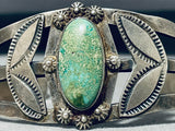 Early Vintage Native American Navajo Royston Turquoise Sterling Silver Bracelet-Nativo Arts