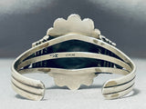 Earth Turquoise Native American Navajo Detailed Sterling Silver Bracelet-Nativo Arts