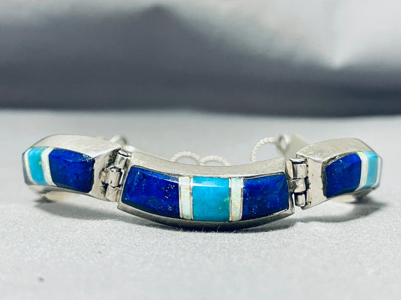 Lapis Lazuli Link Bracelet – Sterling Silver Yianni Jewelry - George Art  Jewels