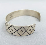 Elegant Vintage Native American Hopi Sterling Silver Bracelet-Nativo Arts