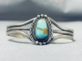 Elegant Vintage Native American Navajo Royston Turquoise Sterling Silver Bracelet-Nativo Arts