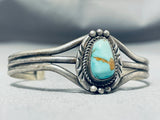 Elegant Vintage Native American Navajo Royston Turquoise Sterling Silver Bracelet-Nativo Arts