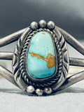 Elegant Vintage Native American Navajo Royston Turquoise Sterling Silver Bracelet-Nativo Arts