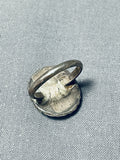 Elegant Vintage Native American Navajo Royston Turquoise Sterling Silver Ring-Nativo Arts