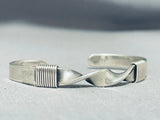 Elevated Technique Vintage Twisted Sterling Silver Native American Navajo Bracelet-Nativo Arts