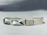 Elevated Technique Vintage Twisted Sterling Silver Native American Navajo Bracelet-Nativo Arts