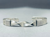 Elevated Technique Vintage Twisted Sterling Silver Native American Navajo Bracelet-Nativo Arts