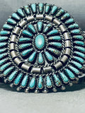 Eula Mae Begay Vintage Native American Navajo Turquoise Sterling Silver Bracelet-Nativo Arts
