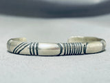 Ev Teller Marvelous Vintage Native American Navajo Sterling Silver Bracelet-Nativo Arts