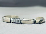 Ev Teller Marvelous Vintage Native American Navajo Sterling Silver Bracelet-Nativo Arts