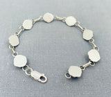 Excellent Native American Navajo Turquoise Coral Sterling Silver Flower Bracelet-Nativo Arts