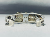 Excellent Vintage Native American Navajo Green Turquoise Sterling Silver Bracelet-Nativo Arts
