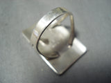 Exceptional Vintage Hopi Sterling Silver Kachina Ring Native American-Nativo Arts