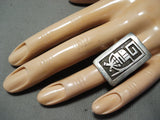 Exceptional Vintage Hopi Sterling Silver Kachina Ring Native American-Nativo Arts