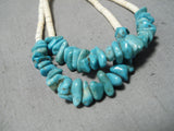 Exceptional Vintage Navajo Turquoise Necklace Native American Old-Nativo Arts
